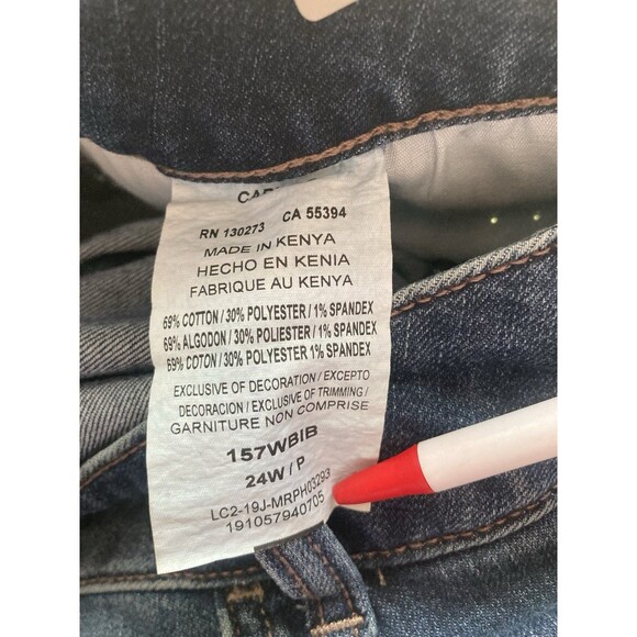 Lee Riders Mid Rise Boot 24W P Regular Fit Blue Jean Pants Denim Stretch New - Picture 7 of 7